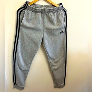 Adidas Gray and Black Jogger Sweatpants